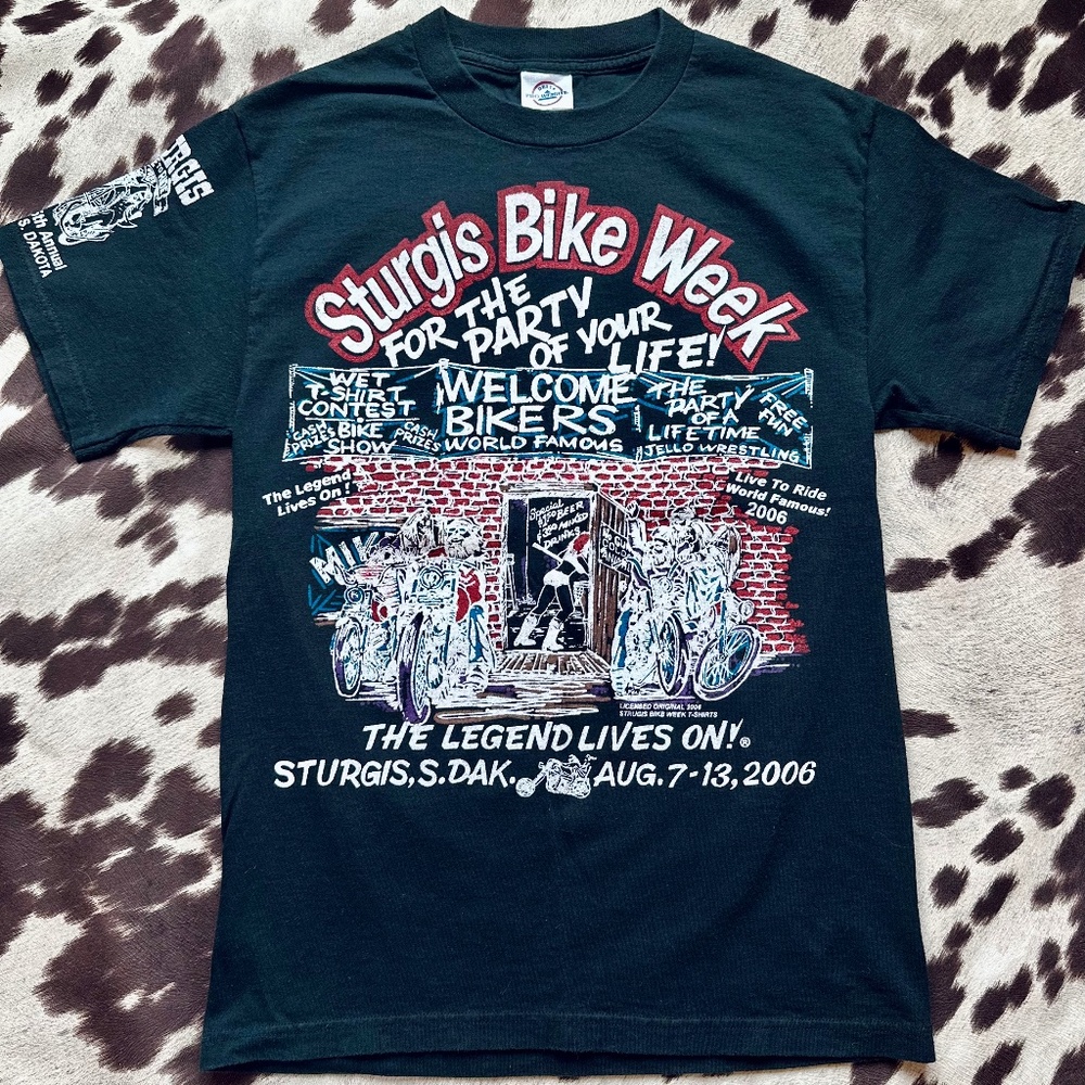 Sturgis Bike Week Shirt- Size Sm "For the Party of Your Life!" 66th Annual Rally